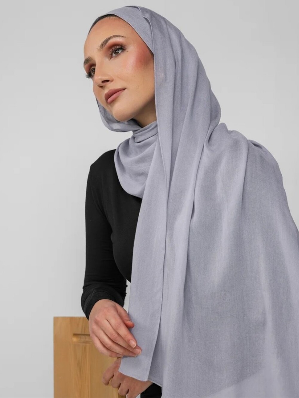 Vela Dawn Skies Double Modal Hijab New With Tags (Lavender/Gray)